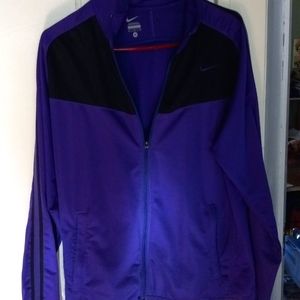 Nike jacket, medium, purple, black